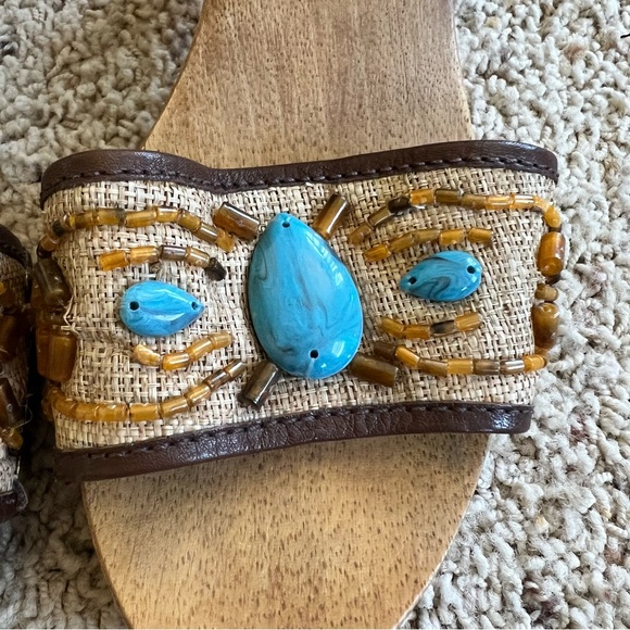 MICHAEL KORS Embellished Wood Heel Sandals - Picture 7 of 10